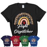 Flight Dispatcher Because Your Life Worth My Time Rainbow T-Shirt
