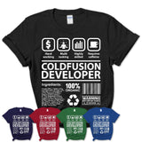 Funny Coworker Gift Idea Sarcasm Coldfusion Developer Uniform TShirt