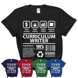 Funny Coworker Gift Idea Sarcasm Curriculum Writer Uniform TShirt