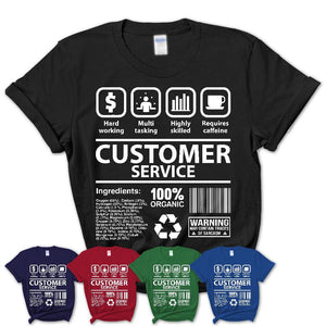 Funny Coworker Gift Idea Sarcasm Customer Service Uniform TShirt