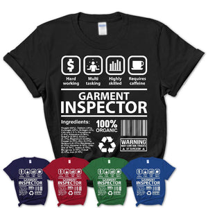 Funny Coworker Gift Idea Sarcasm Garment Inspector Uniform TShirt, Profession Shirt, Office Gift