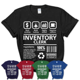 Funny Coworker Gift Idea Sarcasm Inventory Clerk Uniform TShirt