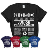 Funny Coworker Gift Idea Sarcasm Junior Programmer Uniform TShirt