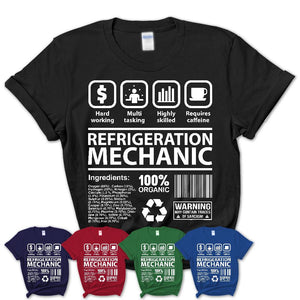 Funny Coworker Gift Idea Sarcasm Refrigeration Mechanic Uniform TShirt