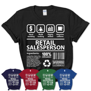 Funny Coworker Gift Idea Sarcasm Retail Salesperson Uniform TShirt