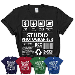 Funny Coworker Gift Idea Sarcasm Studio Photographer Uniform TShirt