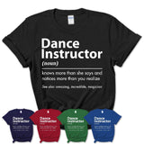 Funny Dance Instructor Definition Shirt, New Job Gift for Dance Instructor, Coworker Gift Idea