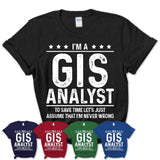 Funny Gis Analyst Never Wrong T-Shirt, New Job Gift for Coworker
