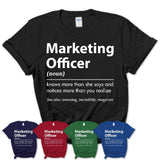 Funny Marketing Officer Definition Shirt, New Job Gift for Marketing Officer, Coworker Gift Idea