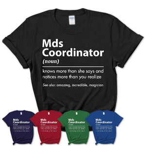 Mds coordinator t shirts clearance