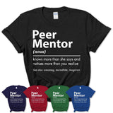 Funny Peer Mentor Definition Shirt, New Job Gift for Peer Mentor, Coworker Gift Idea