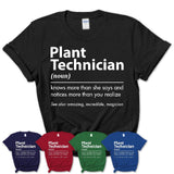 Funny Plant Technician Definition Shirt, New Job Gift for Plant Technician, Coworker Gift Idea