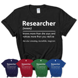 Funny Researcher Definition Shirt, New Job Gift for Researcher, Coworker Gift Idea
