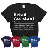 Funny Retail Assistant Definition Shirt, New Job Gift for Retail Assistant, Coworker Gift Idea