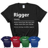 Funny Rigger Definition Shirt, New Job Gift for Rigger, Coworker Gift Idea