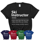 Funny Ski Instructor Definition Shirt, New Job Gift for Ski Instructor, Coworker Gift Idea