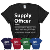 Funny Supply Officer Definition Shirt, New Job Gift for Supply Officer, Coworker Gift Idea