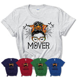 Halloween Mover Shirt, Messy Bun Girl Shirt, Funny Coworker Gift in Halloween, Scary Costume Team Shirt