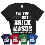 I'm The Psychotic Brick Mason Everyone Warned You About Funny Coworker Tshirt