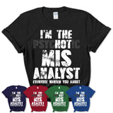I'm The Psychotic Mis Analyst Everyone Warned You About Funny Coworker Tshirt