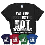 I'm The Psychotic Ndt Technician Everyone Warned You About Funny Coworker Tshirt