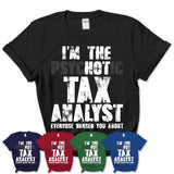 I'm The Psychotic Tax Analyst Everyone Warned You About Funny Coworker Tshirt