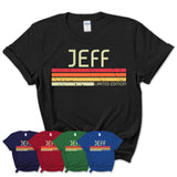 Jeff Gift Custom Name Retro Vintage Birthday T-Shirt