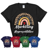 Marketing Representative Because Your Life Worth My Time Rainbow T-Shirt
