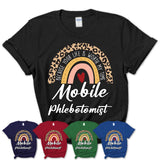 Mobile Phlebotomist Because Your Life Worth My Time Rainbow T-Shirt