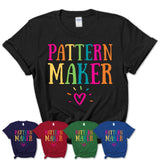 Pattern Maker Rainbow Lettering Heart Shirt, Employee Appreciation Gifts
