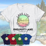 Philpott Lake Virginia Lake Life Cuz Beaches Be Salty Fishing Camping Team Shirt