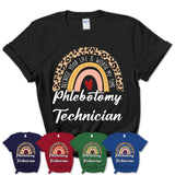 Phlebotomy Technician Because Your Life Worth My Time Rainbow T-Shirt