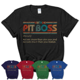 Pit Boss Definition Vintage Retro Colors Shirt, Coworker Birthday Gift TShirt