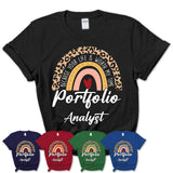 Portfolio Analyst Because Your Life Worth My Time Rainbow T-Shirt