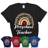 Preschool Teacher Because Your Life Worth My Time Rainbow T-Shirt