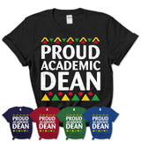 Proud Academic Dean Africa Pride Black History Month T-Shirt