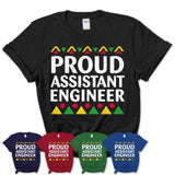 Proud Assistant Engineer Africa Pride Black History Month T-Shirt