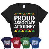 Proud Associate Attorney Africa Pride Black History Month T-Shirt