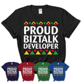 Proud Biztalk Developer Africa Pride Black History Month T-Shirt