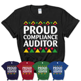 Proud Compliance Auditor Africa Pride Black History Month T-Shirt