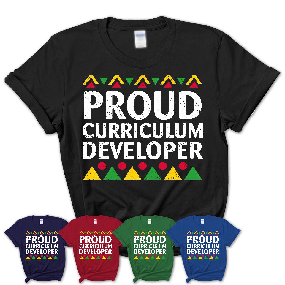 Proud Curriculum Developer Africa Pride Black History Month T-Shirt