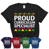 Proud Curriculum Specialist Africa Pride Black History Month T-Shirt