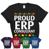 Proud Erp Consultant Africa Pride Black History Month T-Shirt