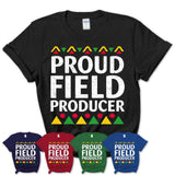 Proud Field Producer Africa Pride Black History Month T-Shirt