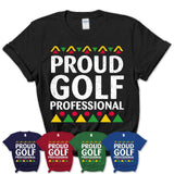 Proud Golf Professional Africa Pride Black History Month T-Shirt