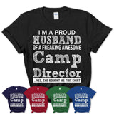 Proud Husband of A Freaking Awesome Camp Director Wife Shirt, Husband Valentine Gift, Anniversary Couple Shirt