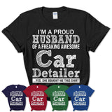 Proud Husband of A Freaking Awesome Car Detailer Wife Shirt, Husband Valentine Gift, Anniversary Couple Shirt