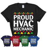 Proud Hvac Mechanic Africa Pride Black History Month T-Shirt