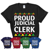 Proud Judicial Clerk Africa Pride Black History Month T-Shirt
