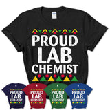 Proud Lab Chemist Africa Pride Black History Month T-Shirt